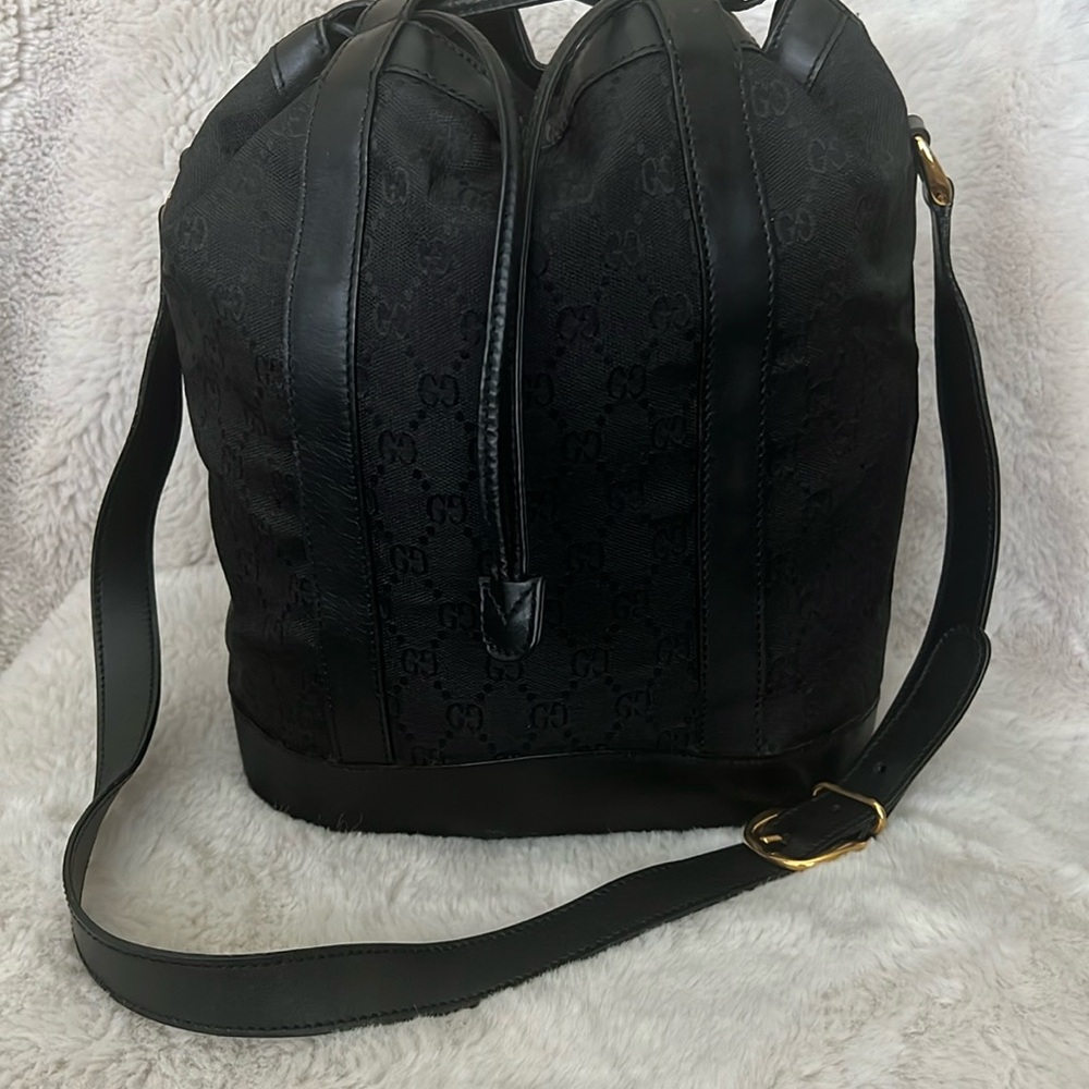 Gucci Canvas Bucket Tote